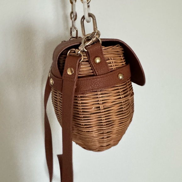 Brown Woven Crossbody Bag - Picture 5 of 7